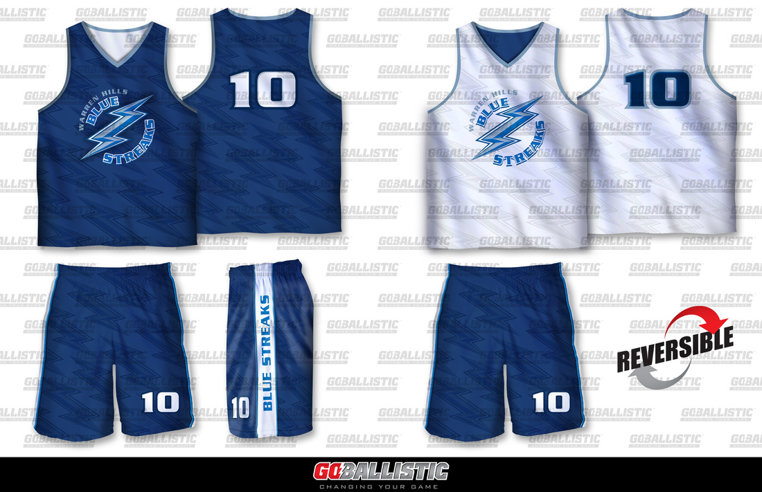 Sublimated reversible basketball uniforms