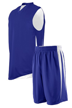 Wicking basketball jersey and shorts