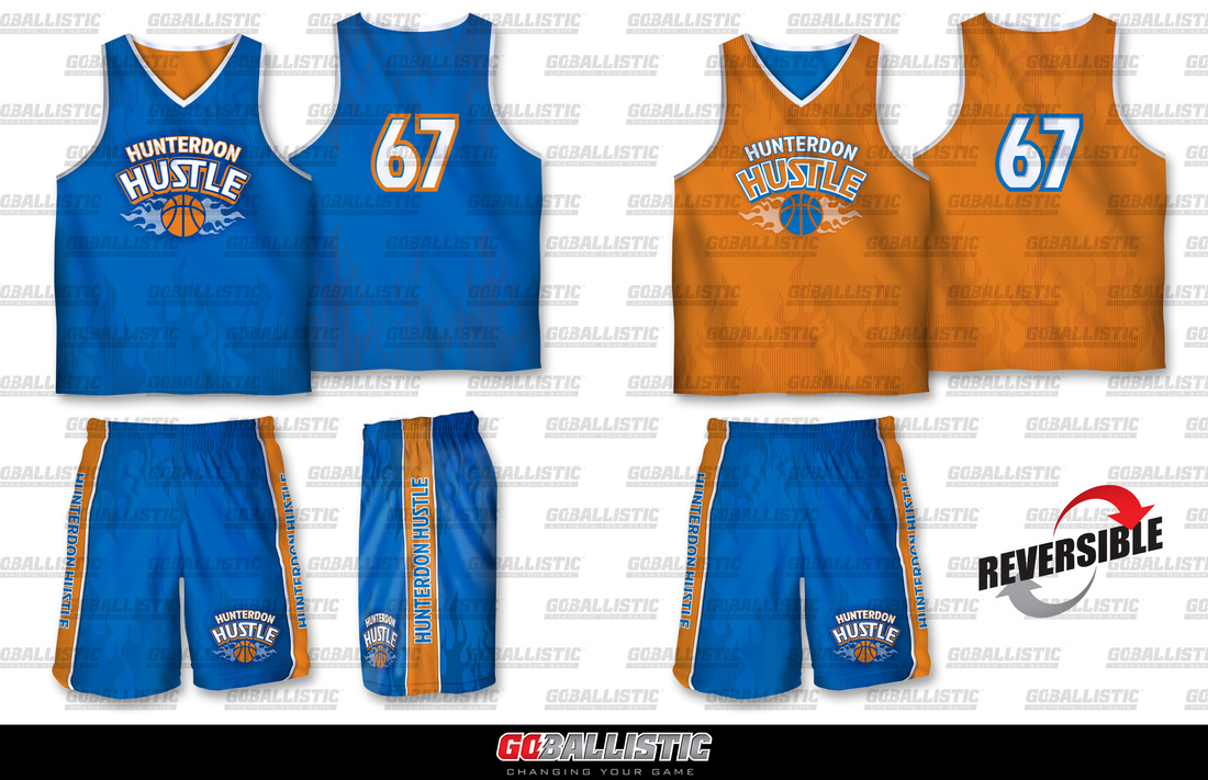 Sublimated reversible basketball uniforms